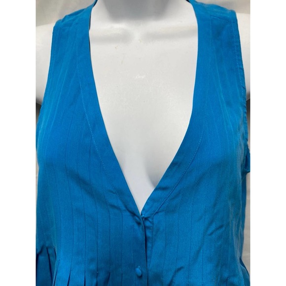 Joie blue silk top S - Picture 3 of 4